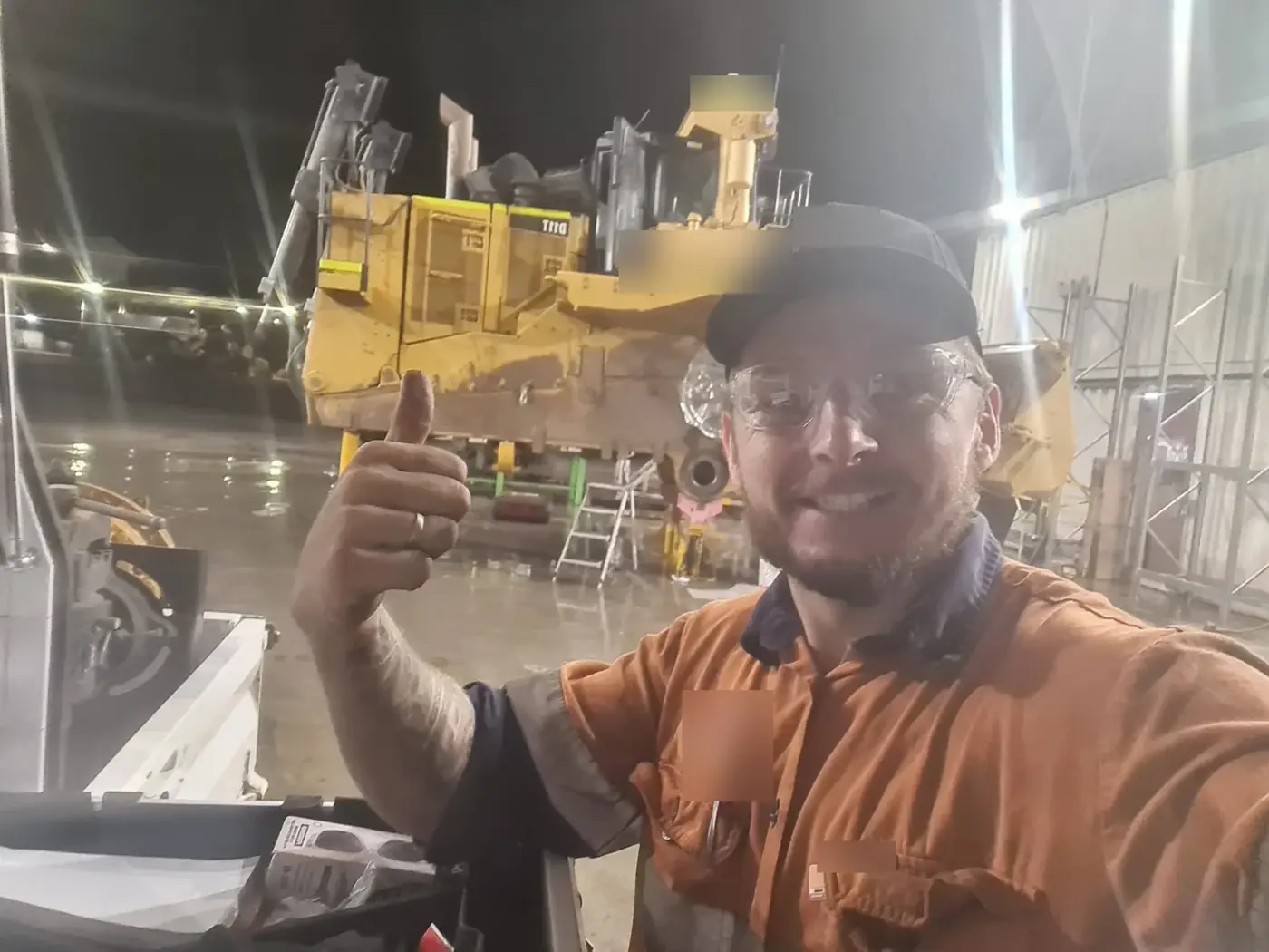 Night shift on heavy diesel plant